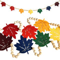 Fireplace Mantel Decoration Orange Thanksgiving Day Bead Fall Banner Halloween All Decorations for Home Indoor