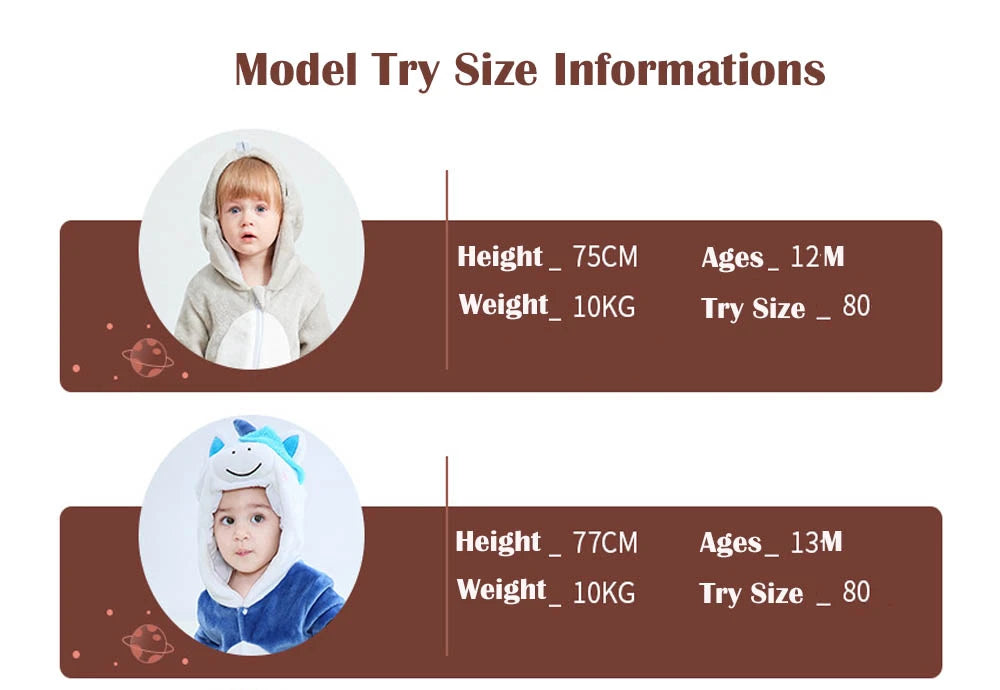 Halloween Dinosaur Winter Baby Romper Kigurumi Costume Flannel Hooded Bodysuit Pajamas Animal Overall Jumpsuit For Girl Boy 0-4T