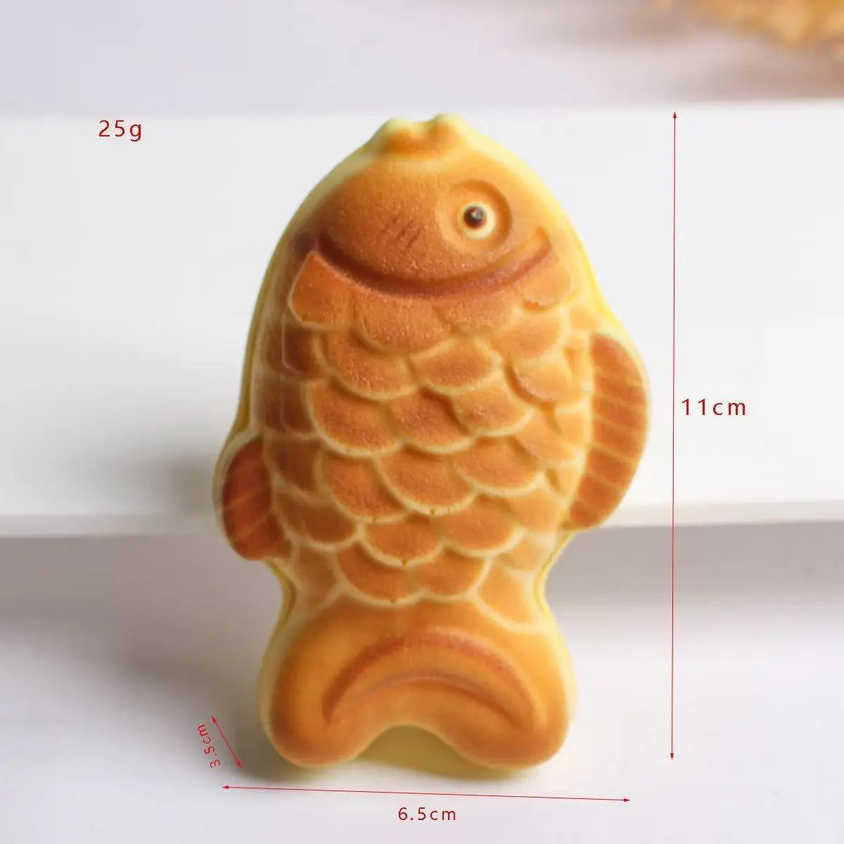 1PCS High-Quality New Squeeze Slow Rebound Simulation Food Taiyaki Bread Model Food Toy Stress Relief Squeeze Gift