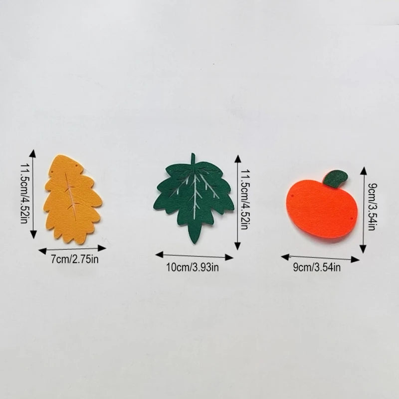 Fireplace Mantel Decoration Orange Thanksgiving Day Bead Fall Banner Halloween All Decorations for Home Indoor